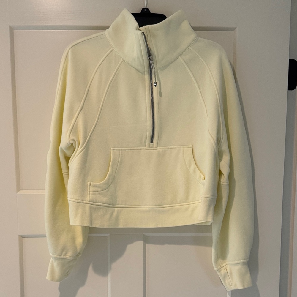 Lululemon Athletica Cream Half-Zip Sweatshirt